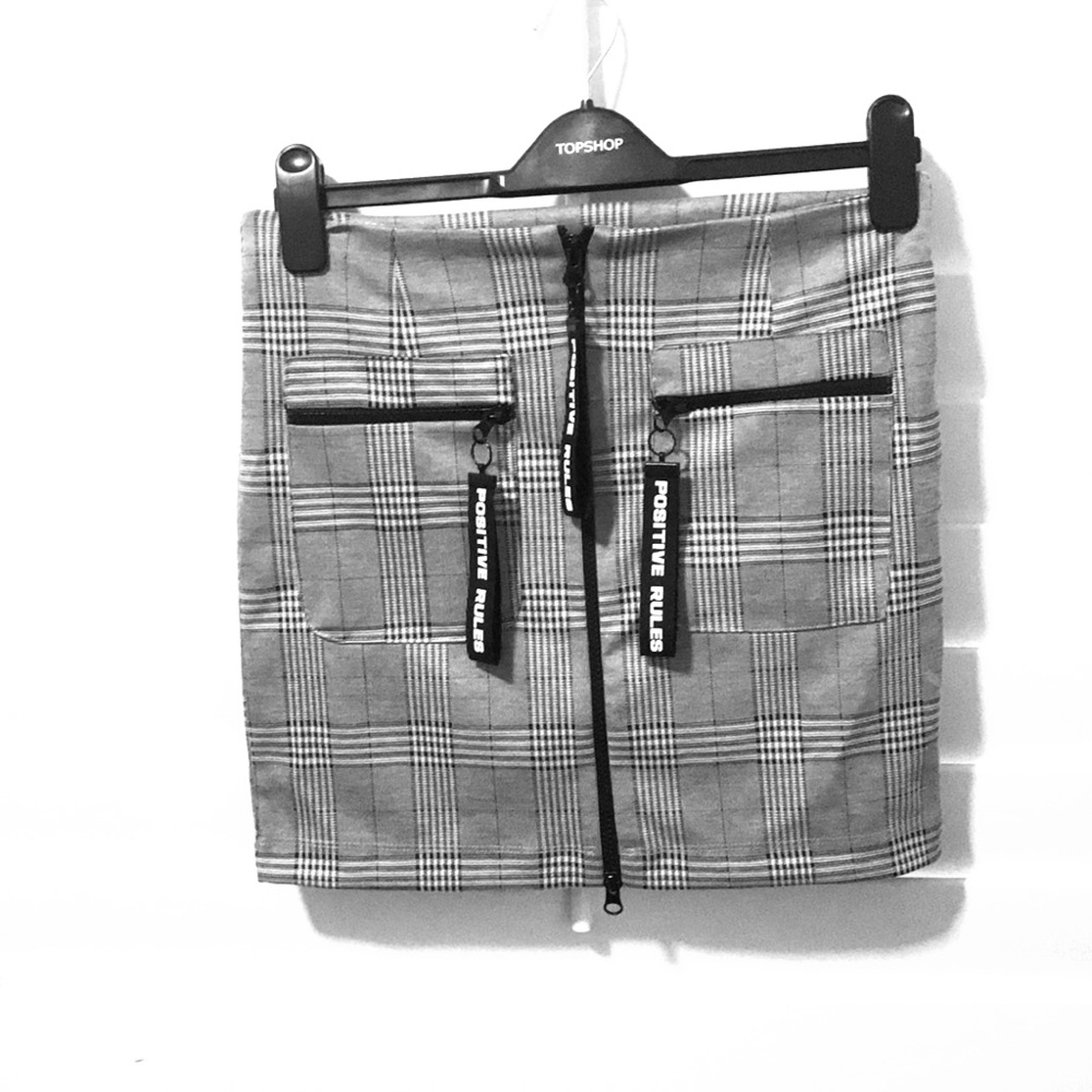 Sporty Plaid Mini Skirt- rare